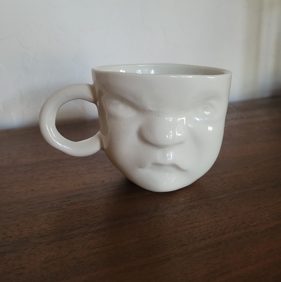 Porcelain Mood Cup Grumpy Face - Picture 2 of 8